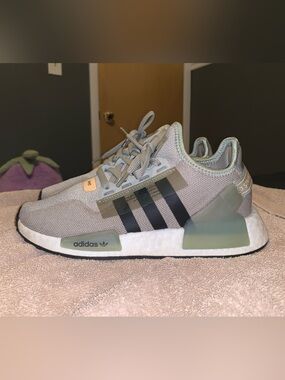 adidas gazelle silver green womens Kid's Originals NMD R1 Grade School main image 1